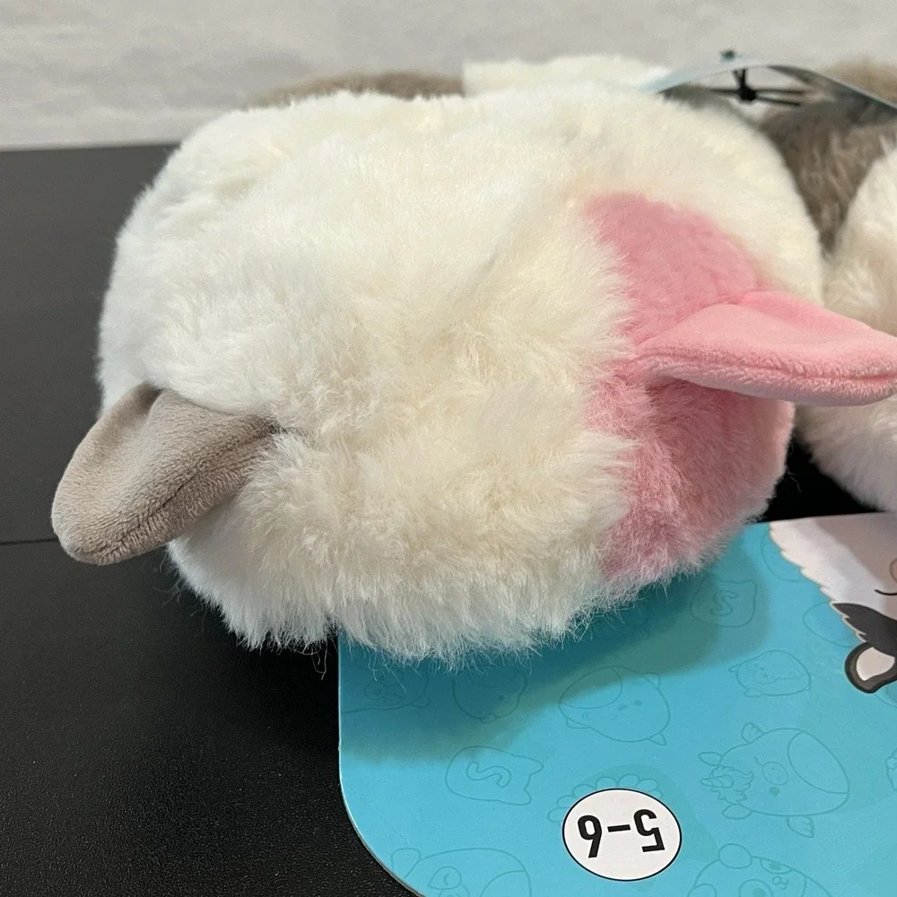 Fuzz A Mallows Karina the Kat Calico Cat Slippers Squishmallows Size 5-6 NEW